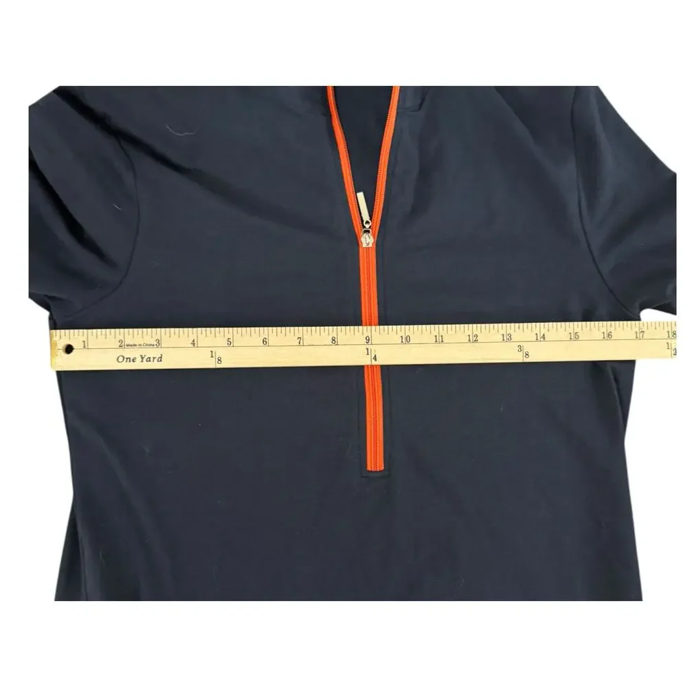 Anatomie Women's Navy Dress with Orange Zipper